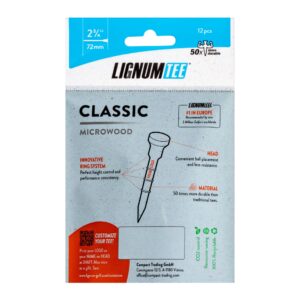 Lignum Tee Classic 72mm Hitting Green Back