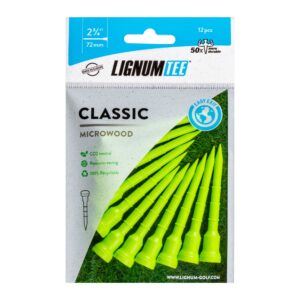 Lignum Tee Classic 72mm Hitting Verde Delantero