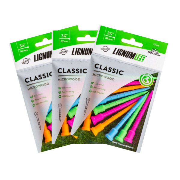 Lignum Tee Classic 82mm Special Mix Front 3er Pack