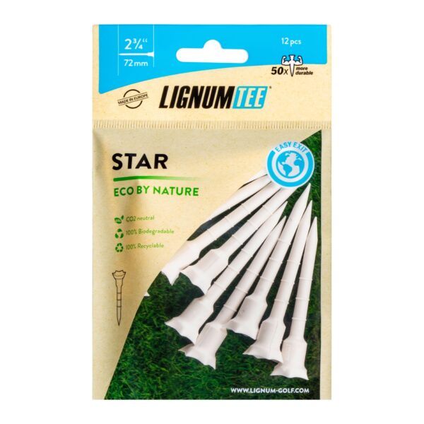 Lignum Tee Star Eco by Nature 72mm Front