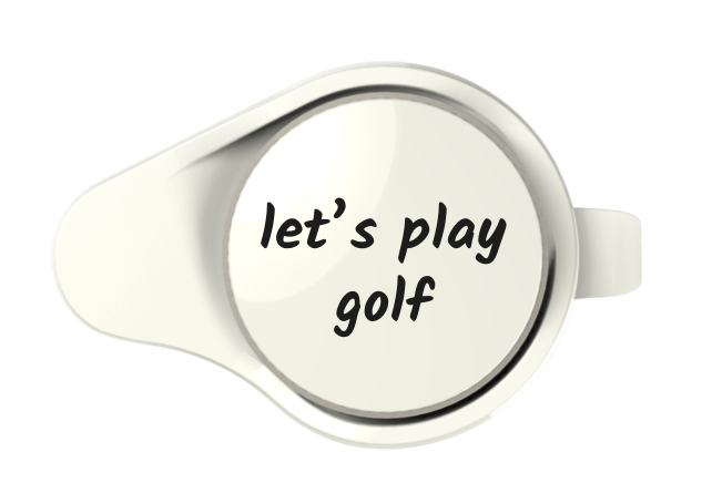 lignum golf marker clip text